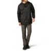 Fleece Lined Nylon Hooded Jacket