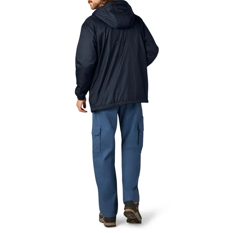 Fleece Lined Nylon Hooded Jacket Fleece Lined Nylon Hooded Jacket