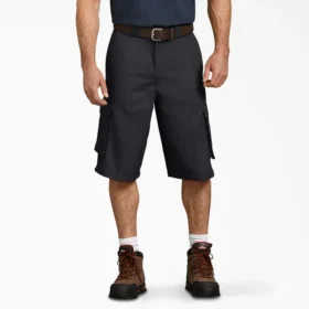 Flex Loose Fit Cargo Work Shorts, 13″