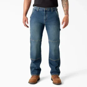 Flex Relaxed Fit Double Knee Jeans