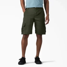 Flex Relaxed Fit Duck Cargo Shorts, 11″