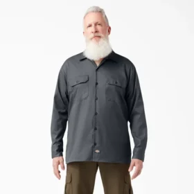 Flex Relaxed Fit Long Sleeve Work Shirt