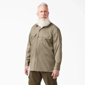 Flex Relaxed Fit Long Sleeve Work Shirt