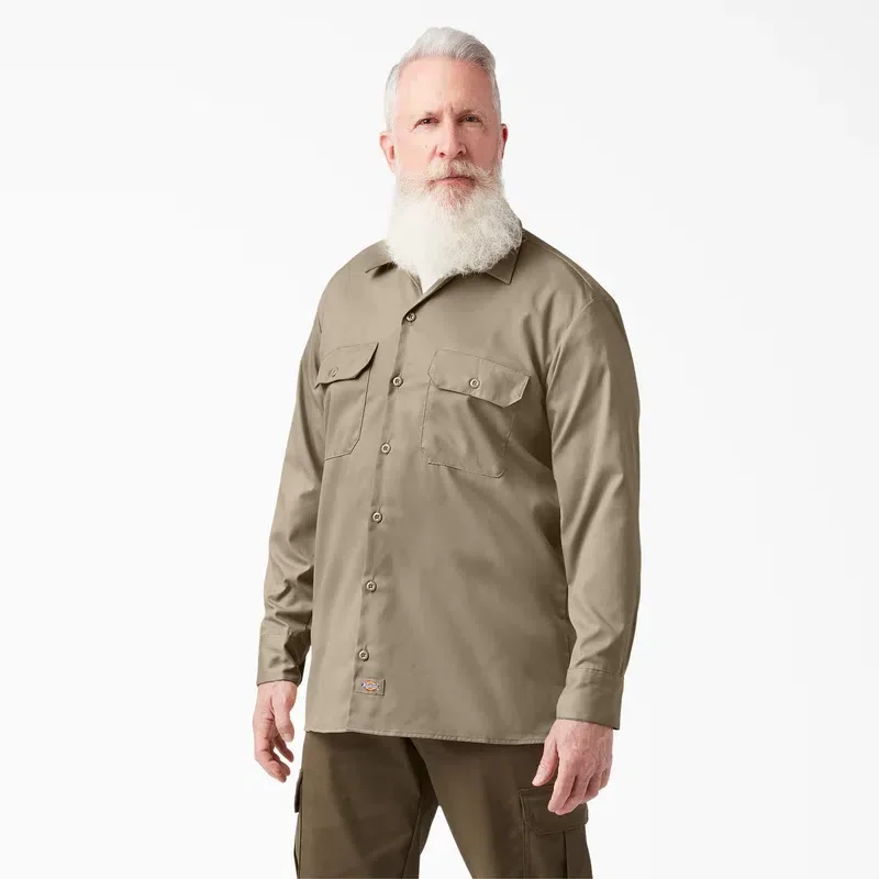Flex Relaxed Fit Long Sleeve Work Shirt Flex Relaxed Fit Long Sleeve Work Shirt