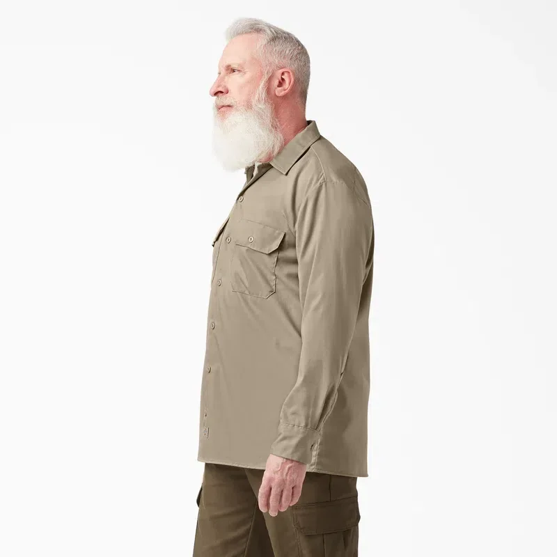 Flex Relaxed Fit Long Sleeve Work Shirt Flex Relaxed Fit Long Sleeve Work Shirt