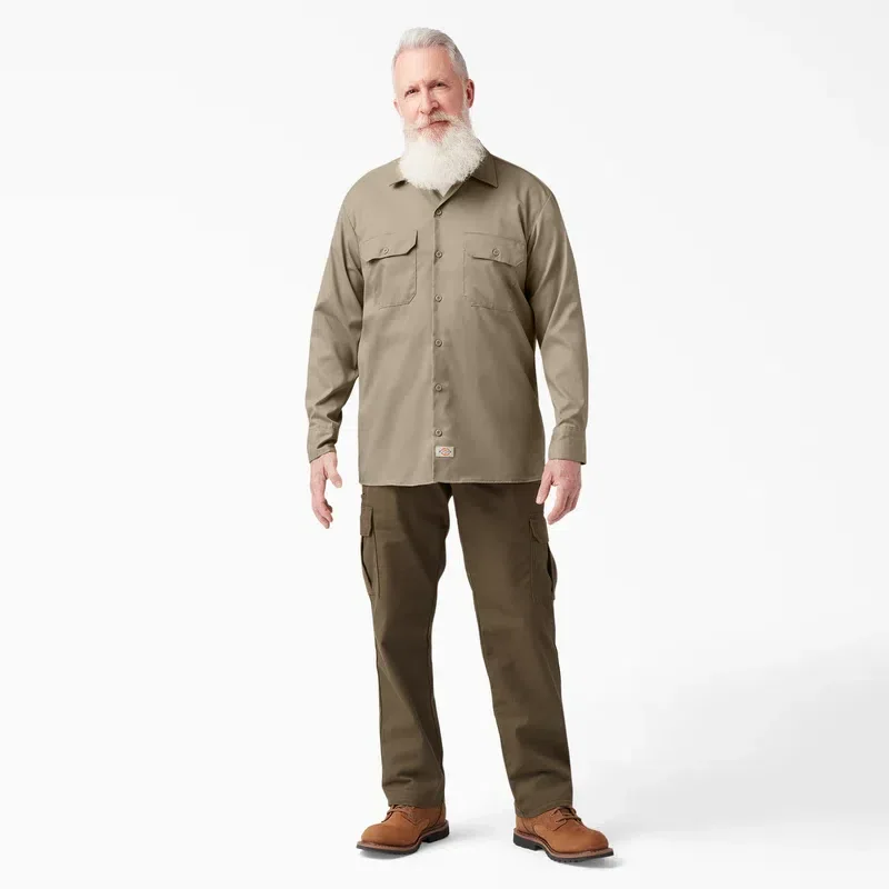 Flex Relaxed Fit Long Sleeve Work Shirt Flex Relaxed Fit Long Sleeve Work Shirt