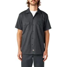 Flex Slim Fit Short Sleeve Work Shirt