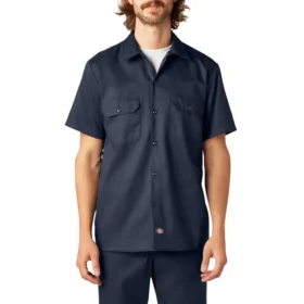 Flex Slim Fit Short Sleeve Work Shirt