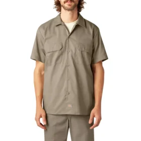 Flex Slim Fit Short Sleeve Work Shirt