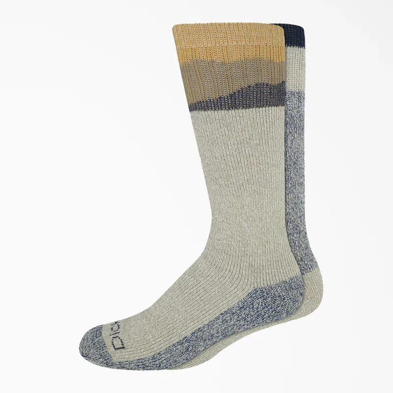 Heavyweight Charcoal Fiber Crew Socks, Size 6-12, 2-Pack Heavyweight Charcoal Fiber Crew Socks, Size 6-12, 2-Pack