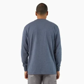Heavyweight Heathered Long Sleeve Pocket T-Shirt