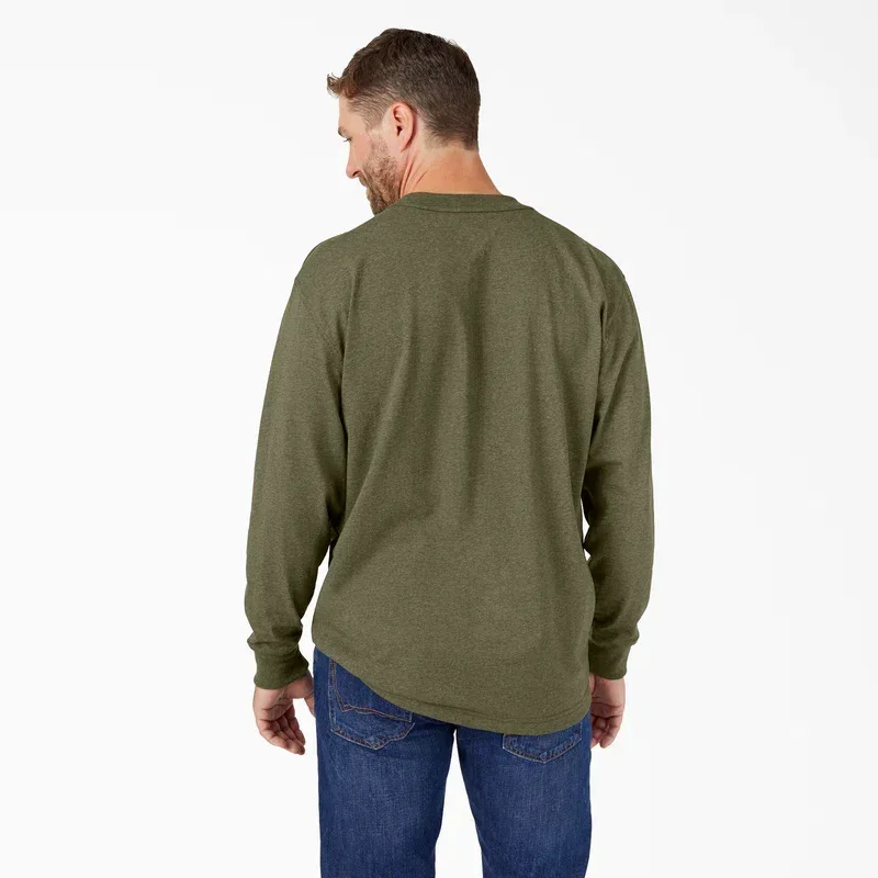 Heavyweight Heathered Long Sleeve Pocket T-Shirt Heavyweight Heathered Long Sleeve Pocket T-Shirt