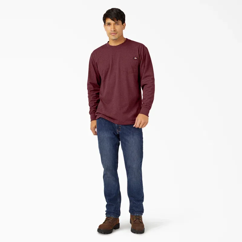 Heavyweight Heathered Long Sleeve Pocket T-Shirt Heavyweight Heathered Long Sleeve Pocket T-Shirt