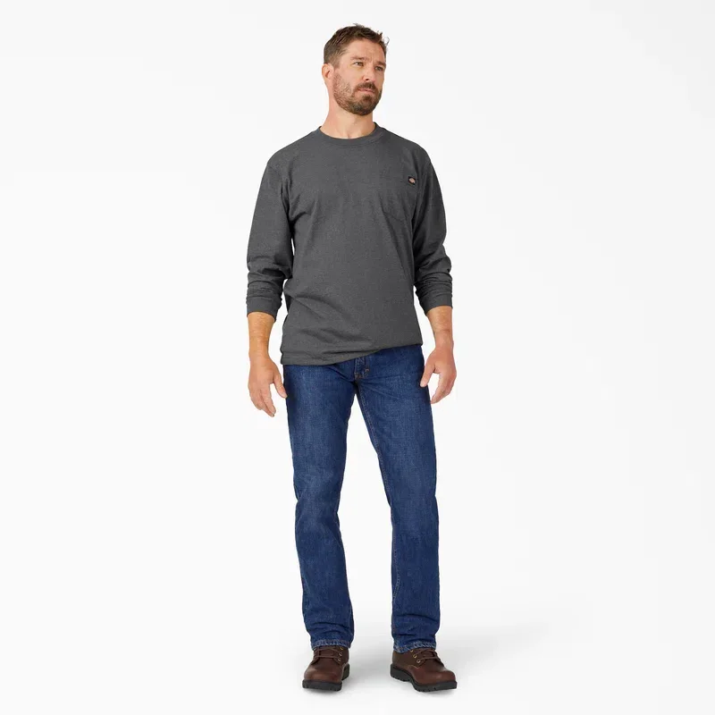 Heavyweight Heathered Long Sleeve Pocket T-Shirt Heavyweight Heathered Long Sleeve Pocket T-Shirt
