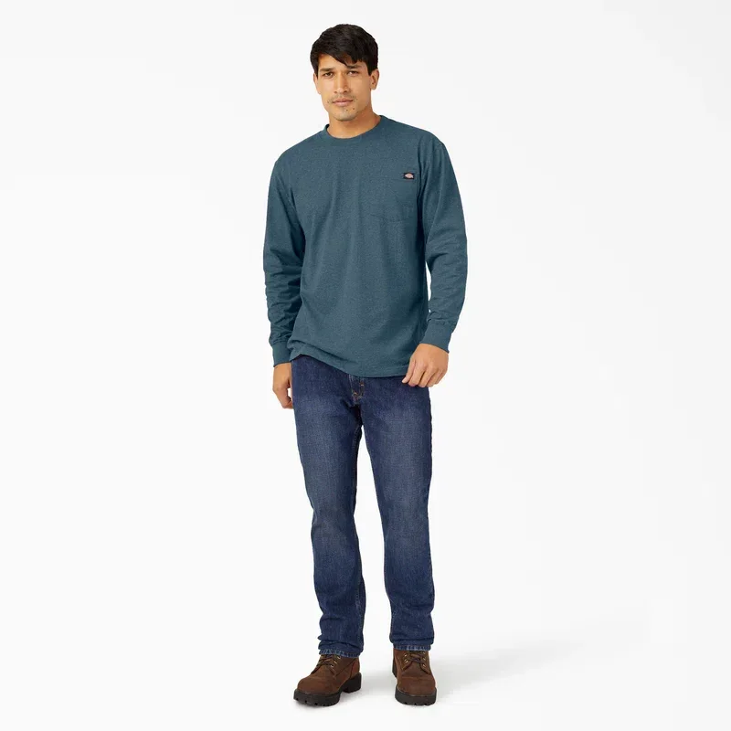 Heavyweight Heathered Long Sleeve Pocket T-Shirt Heavyweight Heathered Long Sleeve Pocket T-Shirt