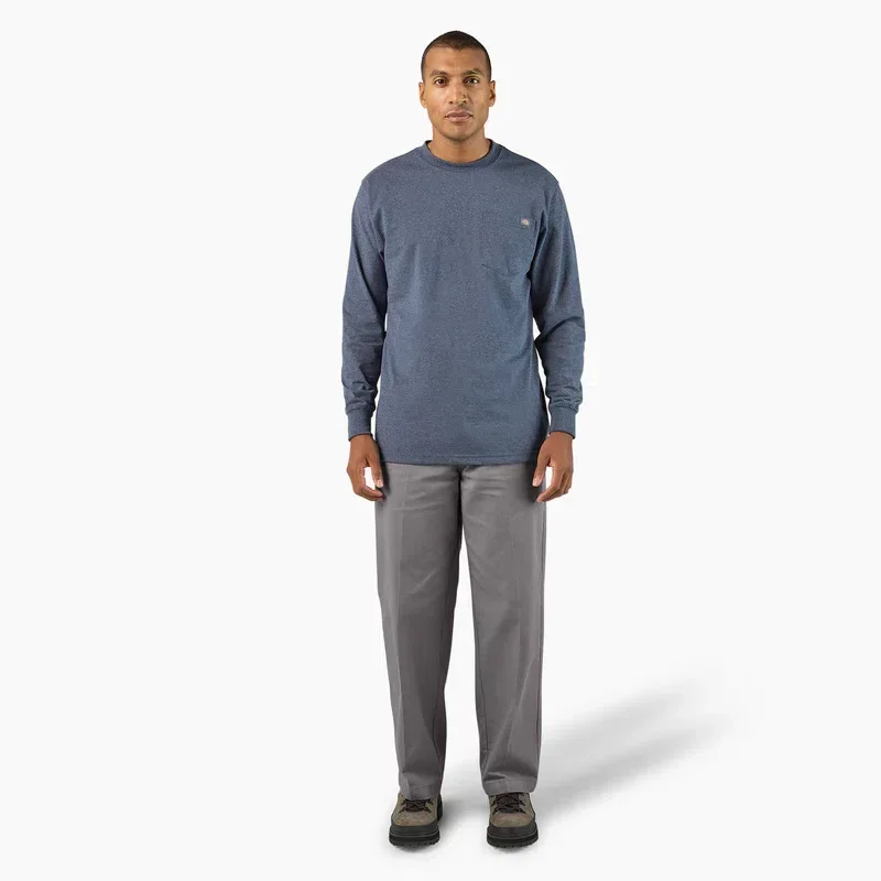 Heavyweight Heathered Long Sleeve Pocket T-Shirt Heavyweight Heathered Long Sleeve Pocket T-Shirt