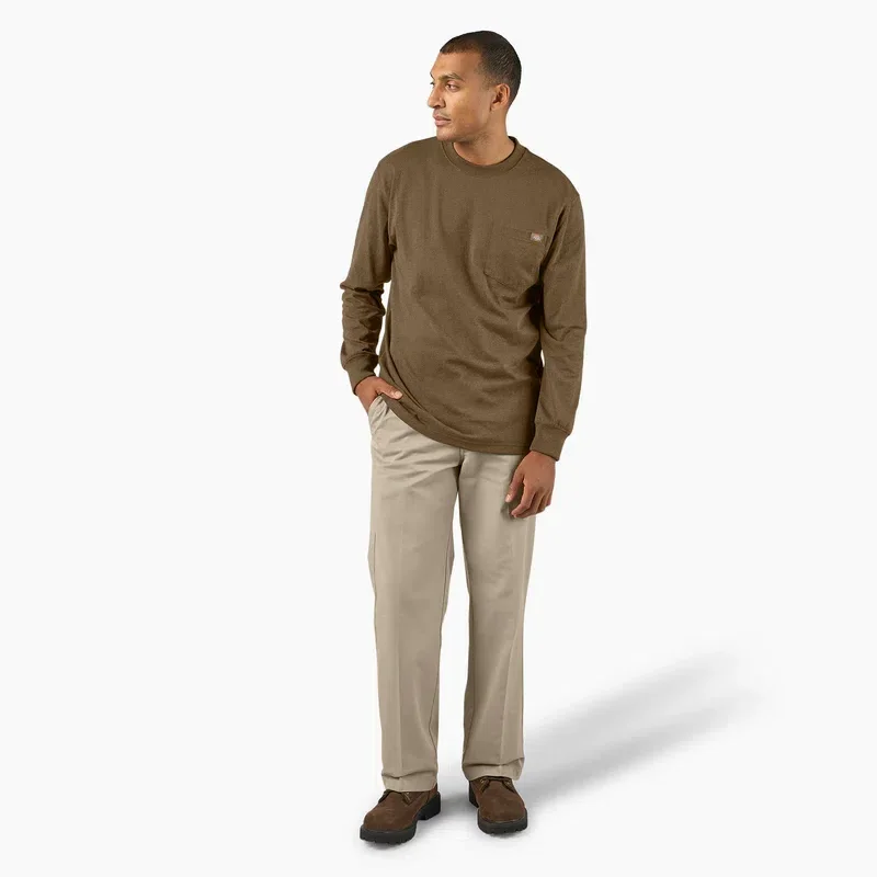 Heavyweight Heathered Long Sleeve Pocket T-Shirt Heavyweight Heathered Long Sleeve Pocket T-Shirt