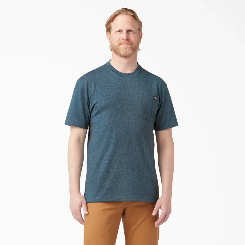 Heavyweight Heathered Short Sleeve Pocket T-Shirt Heavyweight Heathered Short Sleeve Pocket T-Shirt