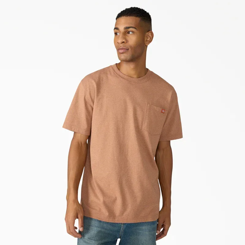Heavyweight Heathered Short Sleeve Pocket T-Shirt Heavyweight Heathered Short Sleeve Pocket T-Shirt
