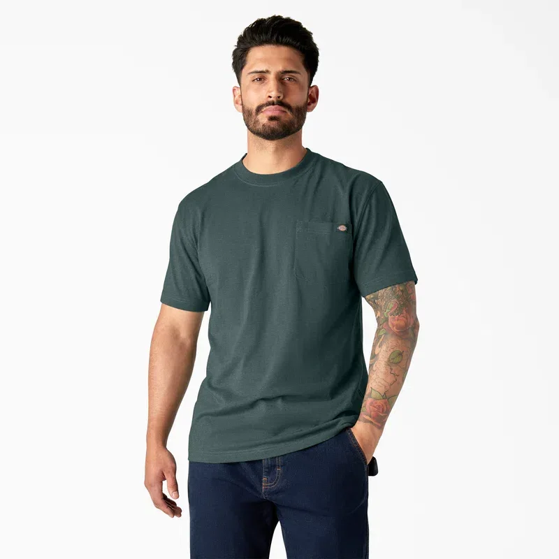 Heavyweight Heathered Short Sleeve Pocket T-Shirt Heavyweight Heathered Short Sleeve Pocket T-Shirt