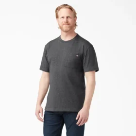 Heavyweight Heathered Short Sleeve Pocket T-Shirt