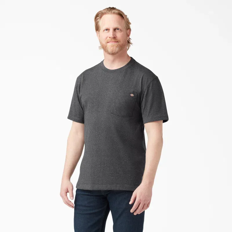 Heavyweight Heathered Short Sleeve Pocket T-Shirt Heavyweight Heathered Short Sleeve Pocket T-Shirt