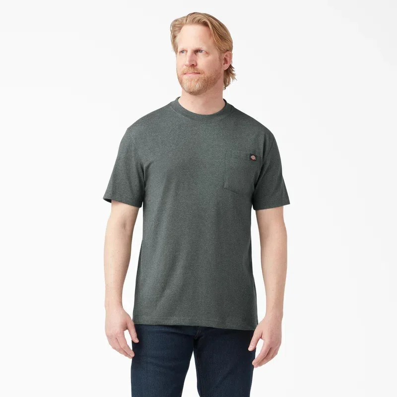 Heavyweight Heathered Short Sleeve Pocket T-Shirt Heavyweight Heathered Short Sleeve Pocket T-Shirt