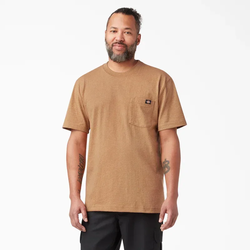 Heavyweight Heathered Short Sleeve Pocket T-Shirt Heavyweight Heathered Short Sleeve Pocket T-Shirt