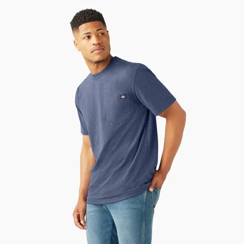 Heavyweight Heathered Short Sleeve Pocket T-Shirt Heavyweight Heathered Short Sleeve Pocket T-Shirt