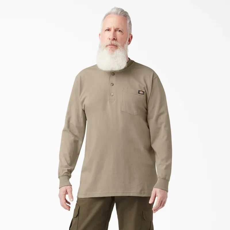 Heavyweight Long Sleeve Henley T-Shirt Heavyweight Long Sleeve Henley T-Shirt
