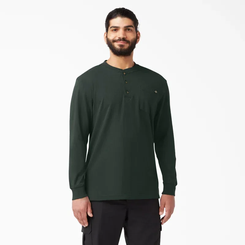 Heavyweight Long Sleeve Henley T-Shirt Heavyweight Long Sleeve Henley T-Shirt