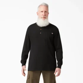 Heavyweight Long Sleeve Henley T-Shirt