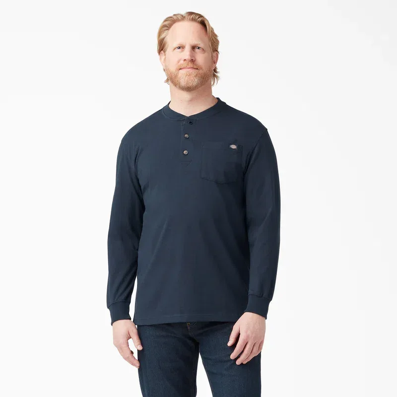 Heavyweight Long Sleeve Henley T-Shirt Heavyweight Long Sleeve Henley T-Shirt
