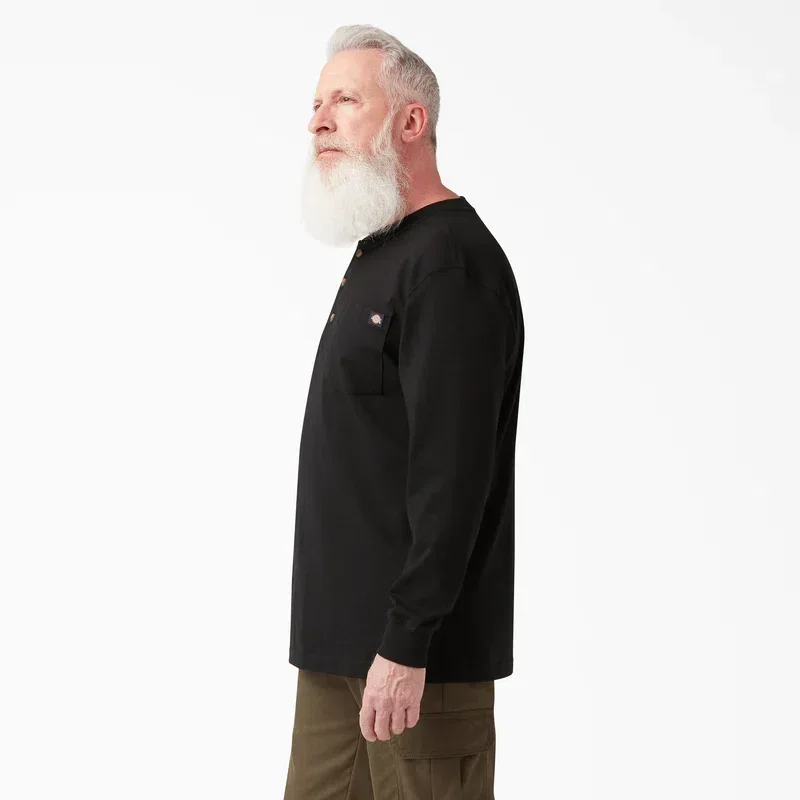 Heavyweight Long Sleeve Henley T-Shirt Heavyweight Long Sleeve Henley T-Shirt