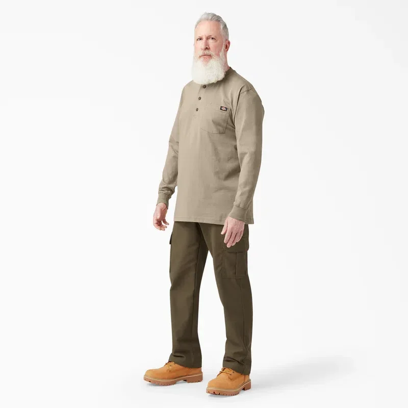 Heavyweight Long Sleeve Henley T-Shirt Heavyweight Long Sleeve Henley T-Shirt
