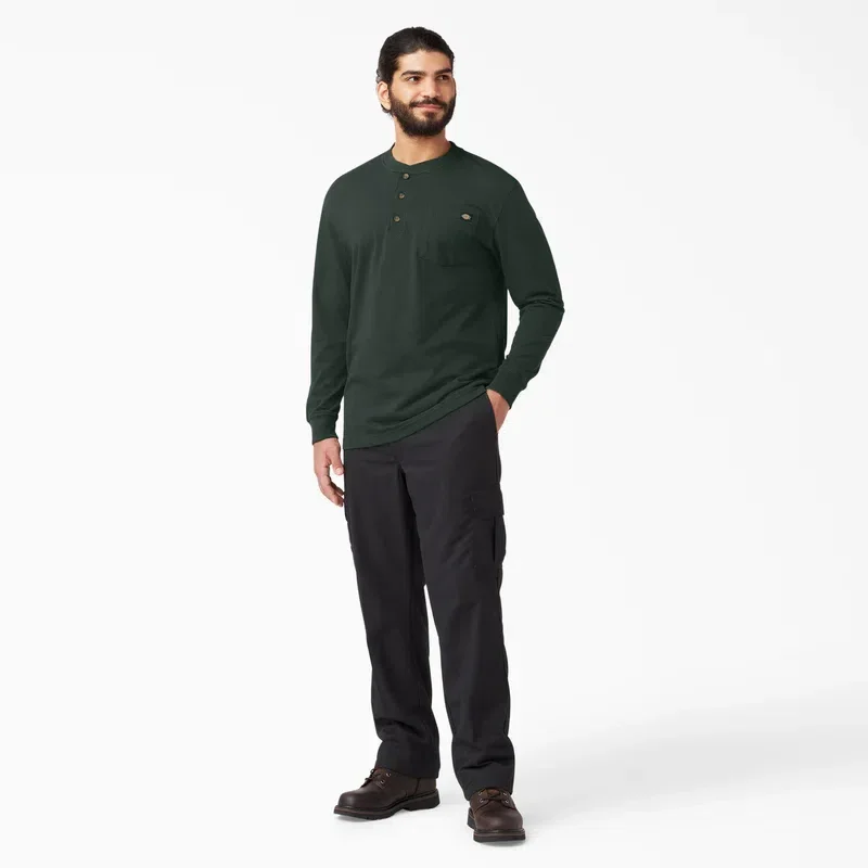 Heavyweight Long Sleeve Henley T-Shirt Heavyweight Long Sleeve Henley T-Shirt