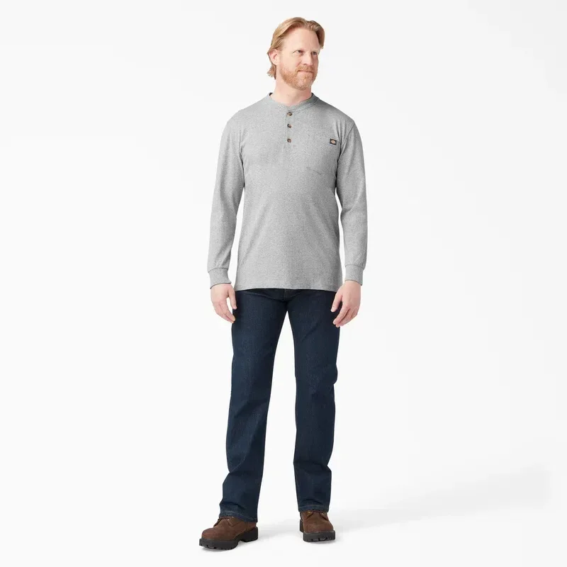 Heavyweight Long Sleeve Henley T-Shirt Heavyweight Long Sleeve Henley T-Shirt