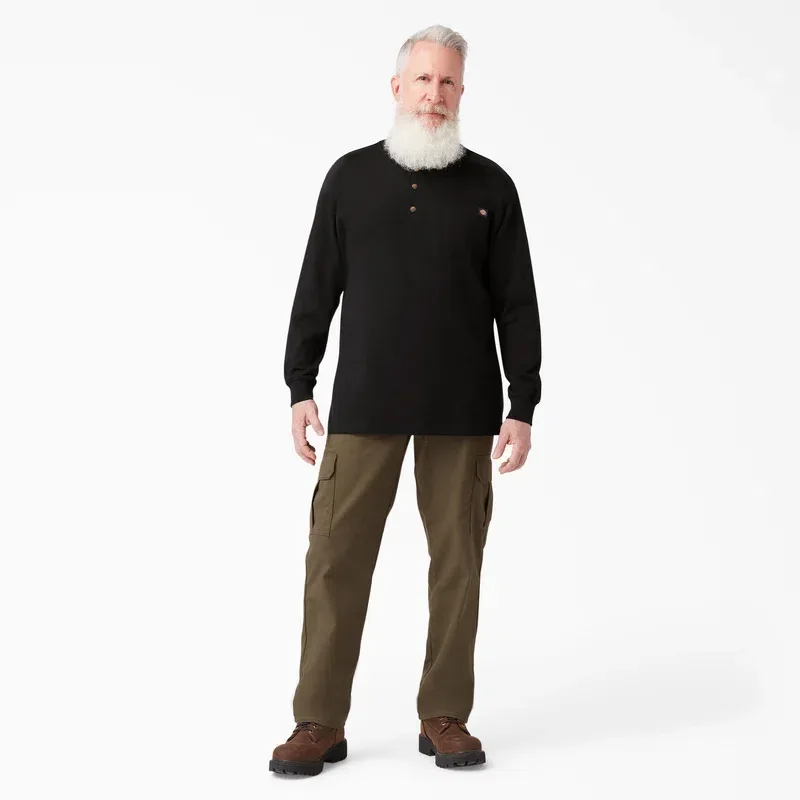 Heavyweight Long Sleeve Henley T-Shirt Heavyweight Long Sleeve Henley T-Shirt