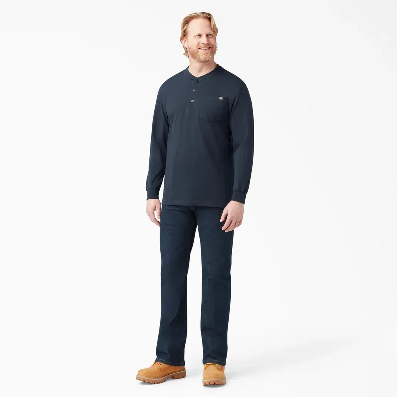 Heavyweight Long Sleeve Henley T-Shirt Heavyweight Long Sleeve Henley T-Shirt