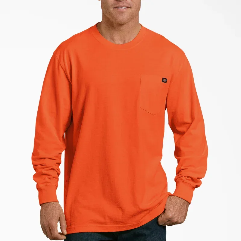 Heavyweight Neon Long Sleeve Pocket T-Shirt Heavyweight Neon Long Sleeve Pocket T-Shirt