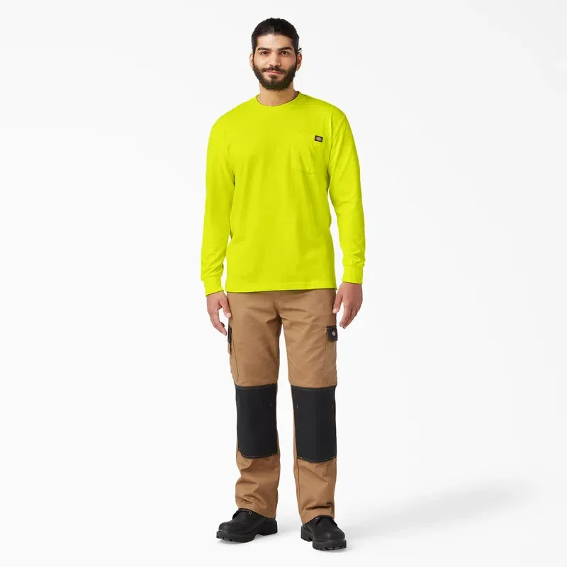 Heavyweight Neon Long Sleeve Pocket T-Shirt Heavyweight Neon Long Sleeve Pocket T-Shirt