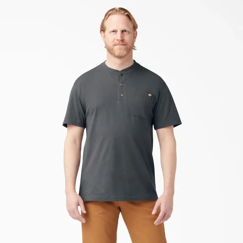 Heavyweight Short Sleeve Henley T-Shirt Heavyweight Short Sleeve Henley T-Shirt
