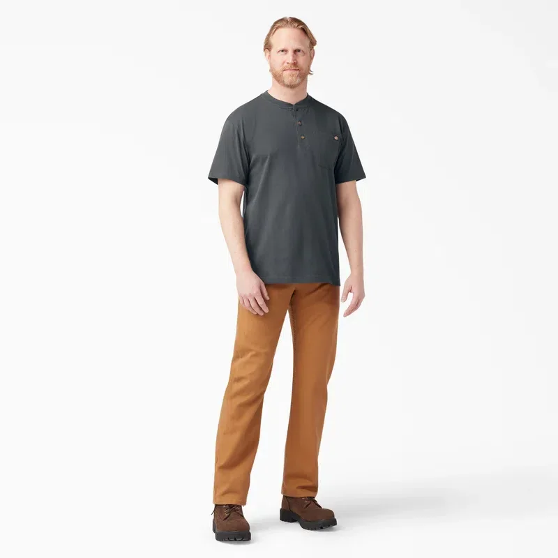Heavyweight Short Sleeve Henley T-Shirt Heavyweight Short Sleeve Henley T-Shirt
