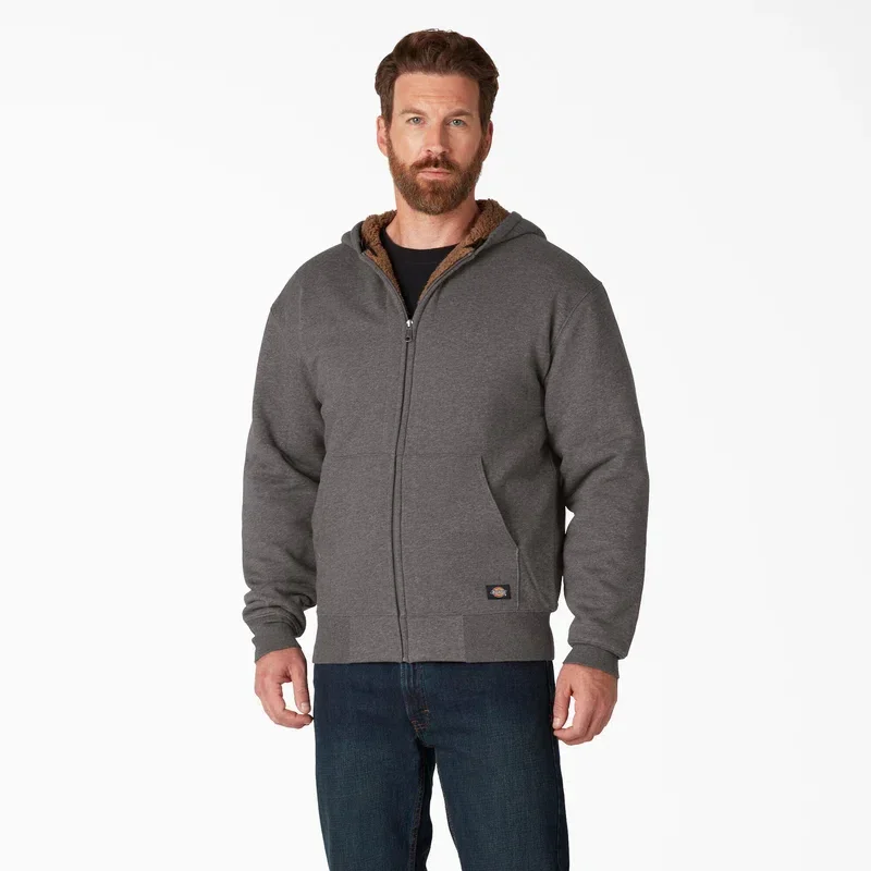 High Pile Fleece Lined Full Zip Hoodie High Pile Fleece Lined Full Zip Hoodie