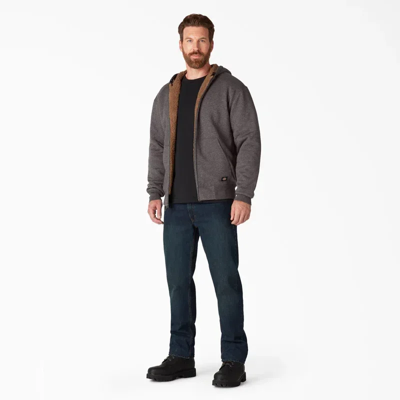 High Pile Fleece Lined Full Zip Hoodie High Pile Fleece Lined Full Zip Hoodie