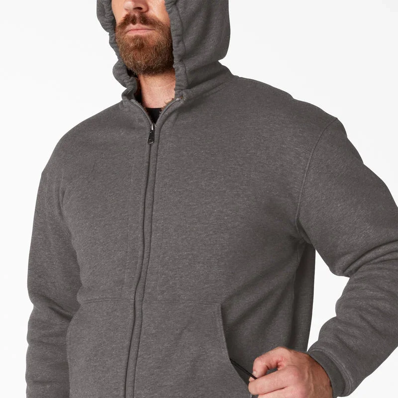 High Pile Fleece Lined Full Zip Hoodie High Pile Fleece Lined Full Zip Hoodie