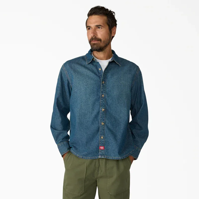 Lightweight Long Sleeve Denim Shirt Lightweight Long Sleeve Denim Shirt
