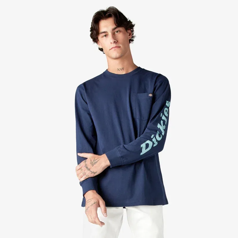 Logo Graphic Long Sleeve Pocket T-Shirt Logo Graphic Long Sleeve Pocket T-Shirt