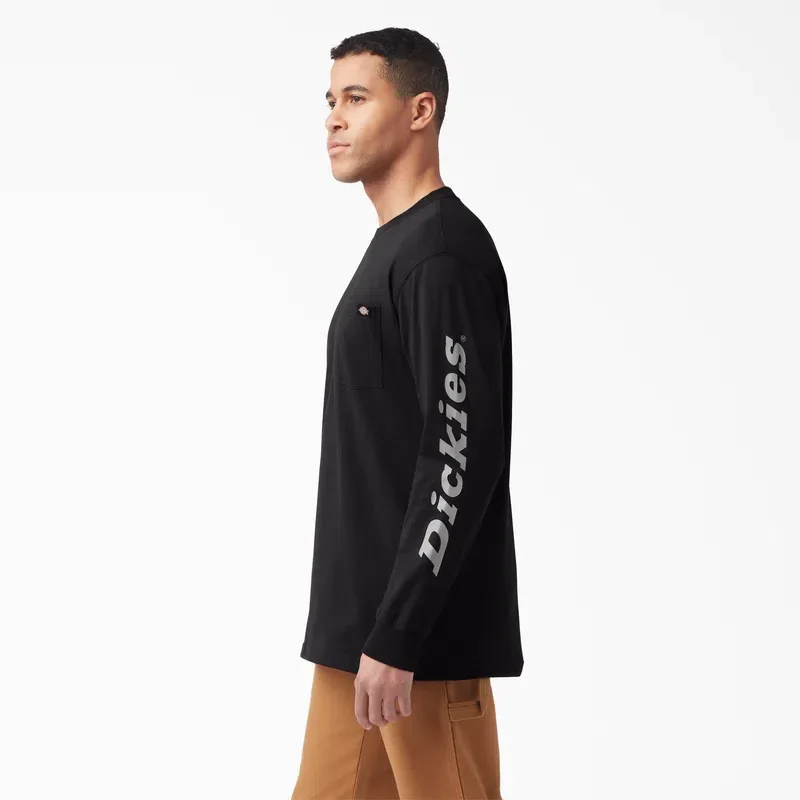 Logo Graphic Long Sleeve Pocket T-Shirt Logo Graphic Long Sleeve Pocket T-Shirt