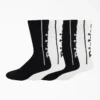 Logo Print Socks, Size 6-12, 4-Pack Logo Print Socks, Size 6-12, 4-Pack